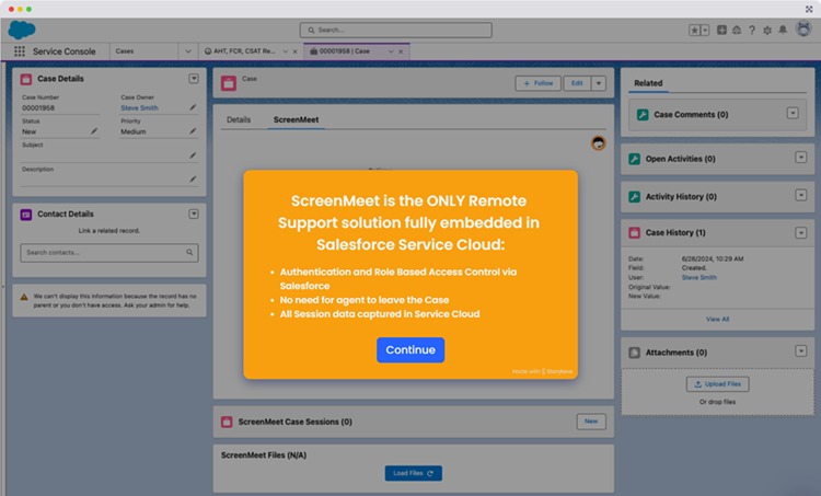 ScreenMeet Interactive Demo - ScreenMeet Remote Support for Salesforce